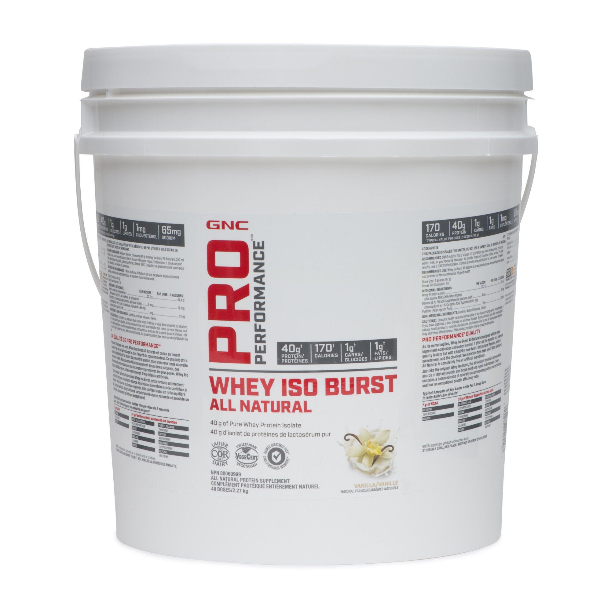Whey Iso Burst All Natural - Vanilla Vanilla | GNC